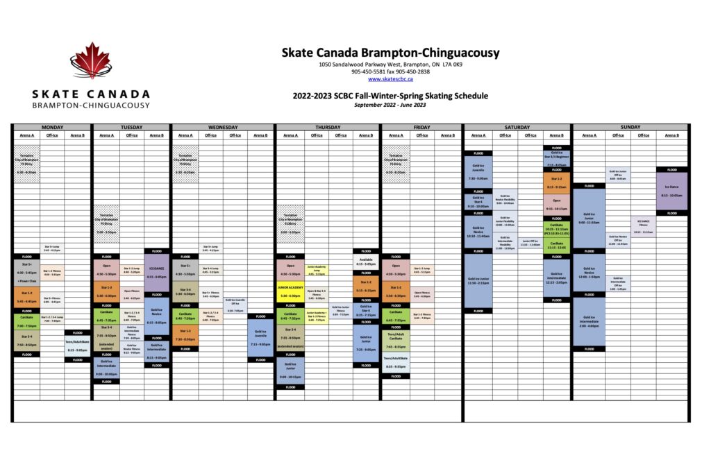 2022-2023 SCBC Fall/Winter/Spring Sessions - Skate Canada Brampton